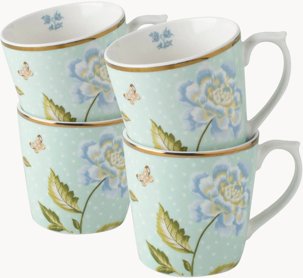 Set di 4 tazze in porcellana Heritage Collectables