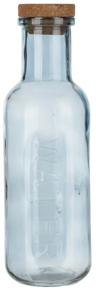 Bottiglia acqua azzurra 1 L tappo sughero Aqualuxe