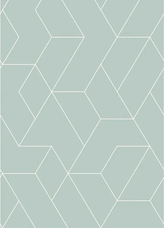 Fotomurale ESTA Salvi, bianco e salvia 200X279 cm