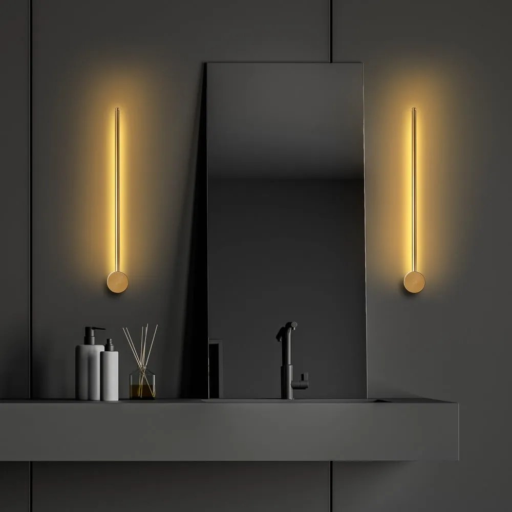 Lampada da parete LED dorata Sword – Opviq lights