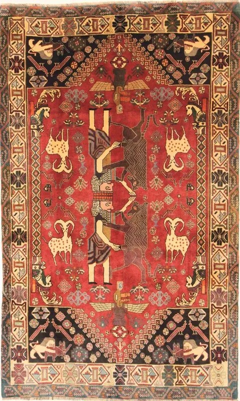 Gashghai Tappeto persiano 170 x 280 Rosso (Iran) Annodato A Mano