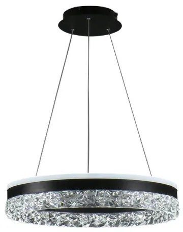 Lampadario a sospensione con filo LED dimmerabile LED/80W/230V 3000-6500K nero + telecomando