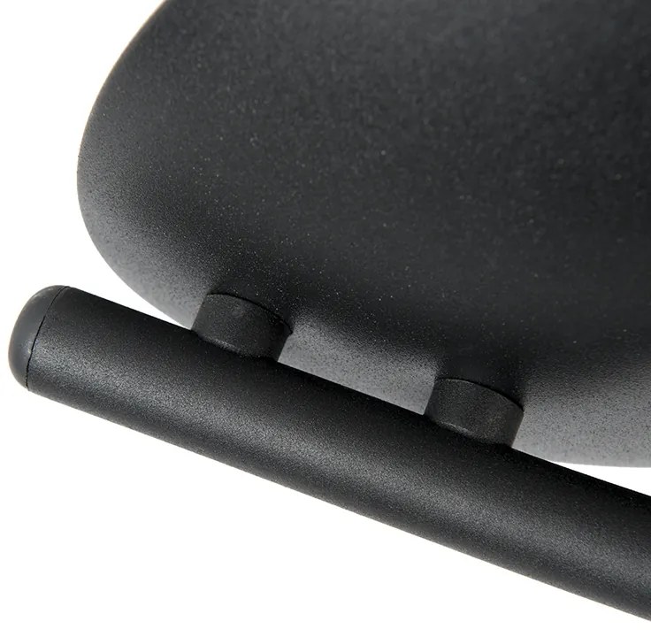 Faretto moderno curvo nero 4 luci - Jeany