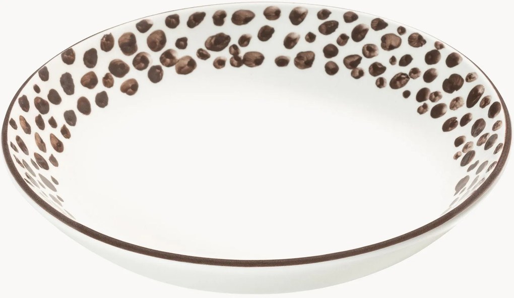 Piatto fondo fatto a mano Etosha Braun