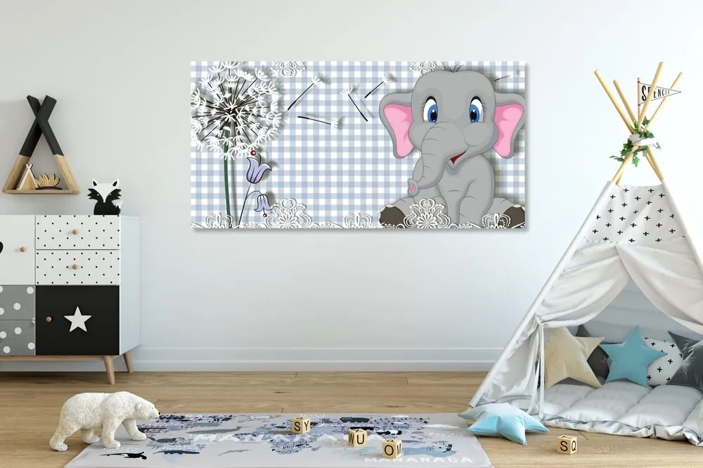 Stampa su tela – Piccolo elefante