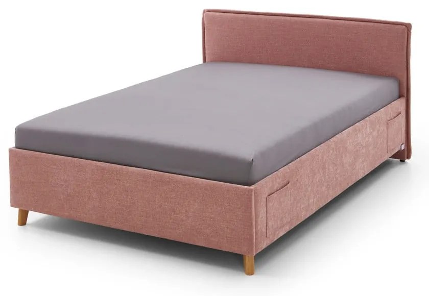 Letto da bambini rosa imbottito rete non inclusa 140x200 cm Fun – Meise Möbel