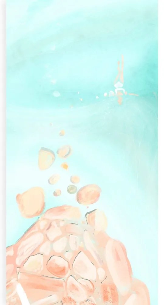 Stampa su tela – Donna sul mare aperto