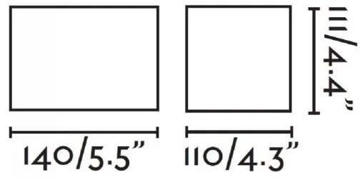 FARO 70687 - Applique a LED da esterno SUNSET 2xLED/3W/230V IP54