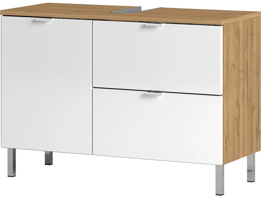 Mobile bianco sotto il lavabo in rovere 80x56 cm Mauresa - Germania