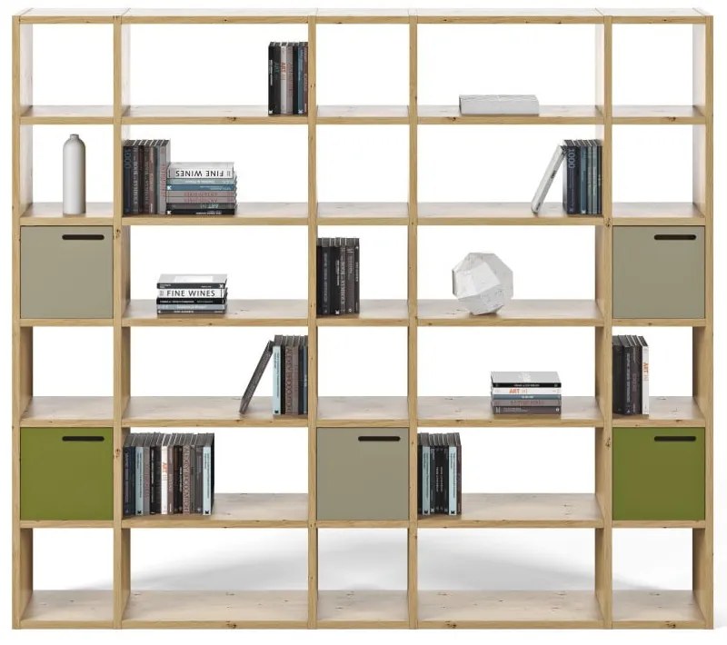 Libreria in rovere 255x224 cm Pombal - TemaHome