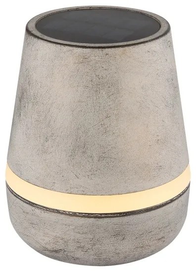 Globo 36638SA - Lampada solare LED 10xLED/0,06W/3V IP44 grigio