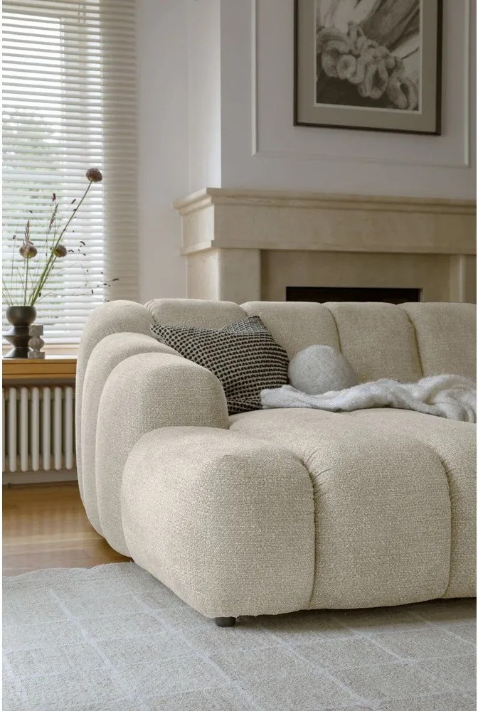 Divano angolare beige (con penisola a sinistra/con chaise lounge) Shell – Miuform