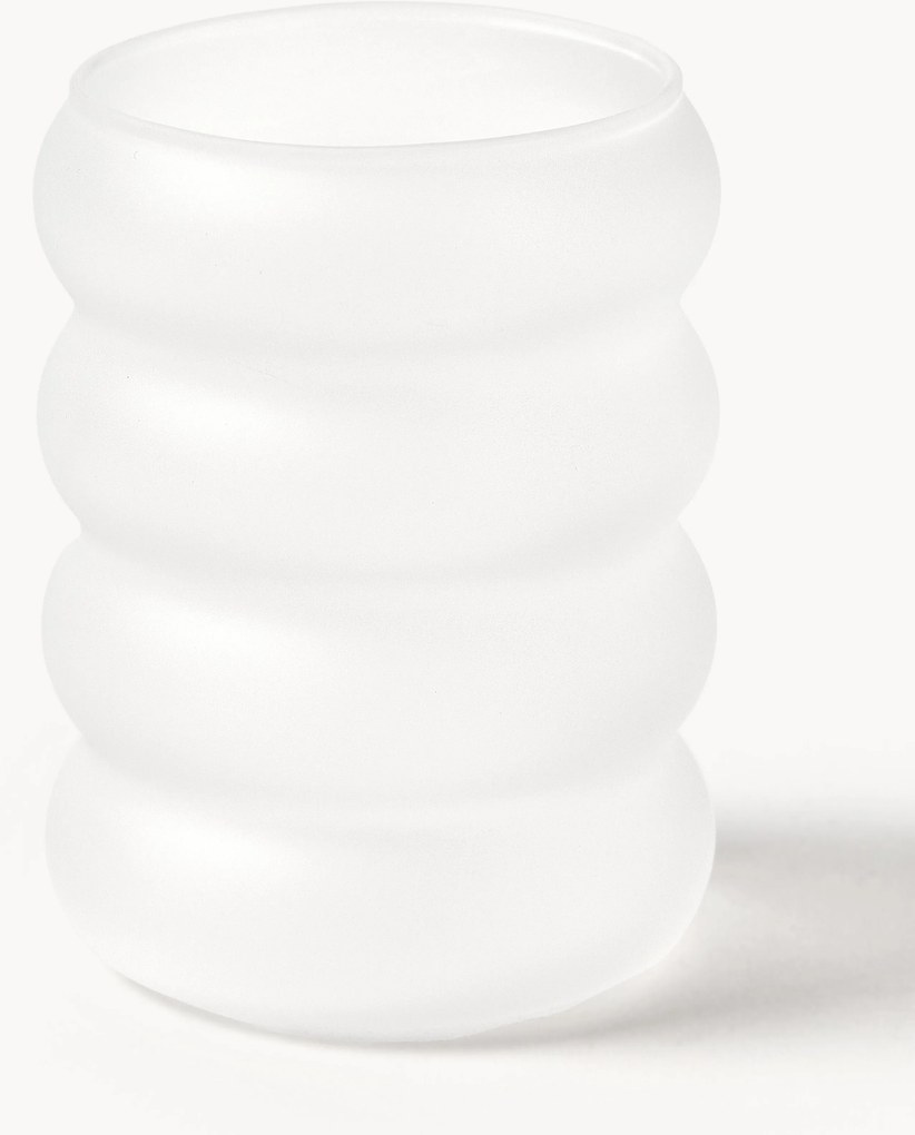 Set di 4 bicchieri in vetro soffiato borosilicato Bubbly