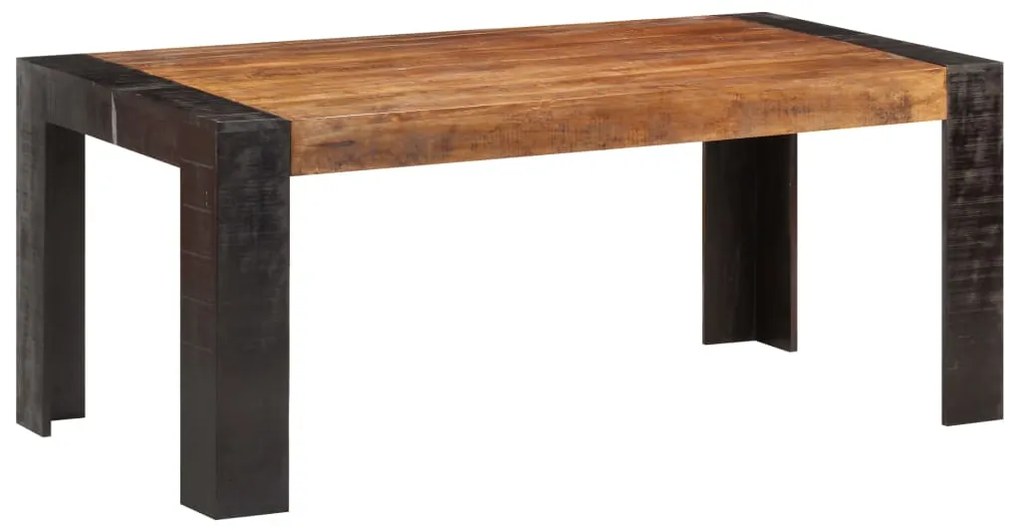 Tavolo Da Pranzo 180x90x76 Cm İn Legno Massello Di Mango /