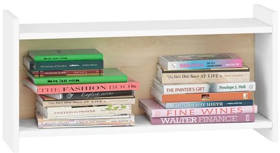 Mensola da parete per bambini BUBO 35x72 cm bianco/rovere chiaro