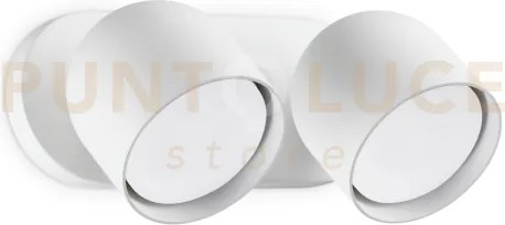 Dodo faretto in metallo 2 luci attacco gx53 lampadine incluse bianc...