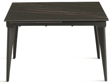 Tavolo allungabile 200 cm ULISSE con top grčs porcellanato effetto Marmo Nero
