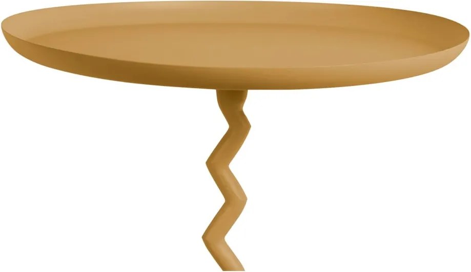 Tavolino rotondo in metallo ø 40 cm Zig Zag – Leitmotiv