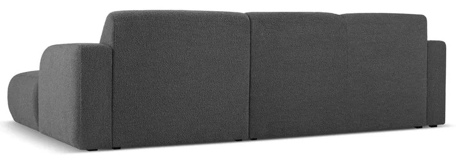 Divano angolare grigio scuro in tessuto bouclé (angolo destro) Molino - Micadoni Home