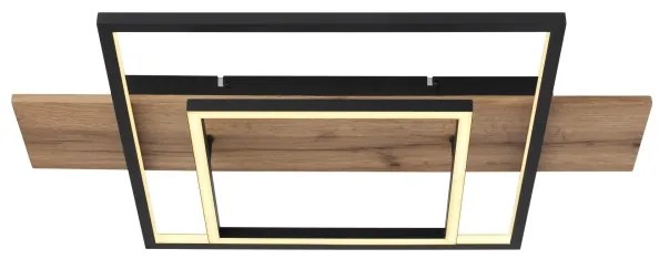 Globo 67289D - Plafoniera dimmerabile a LED VANNI LED/24W/230V marrone/nero