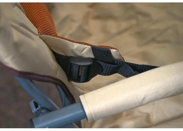 Sedia da campeggio pieghevole marrone