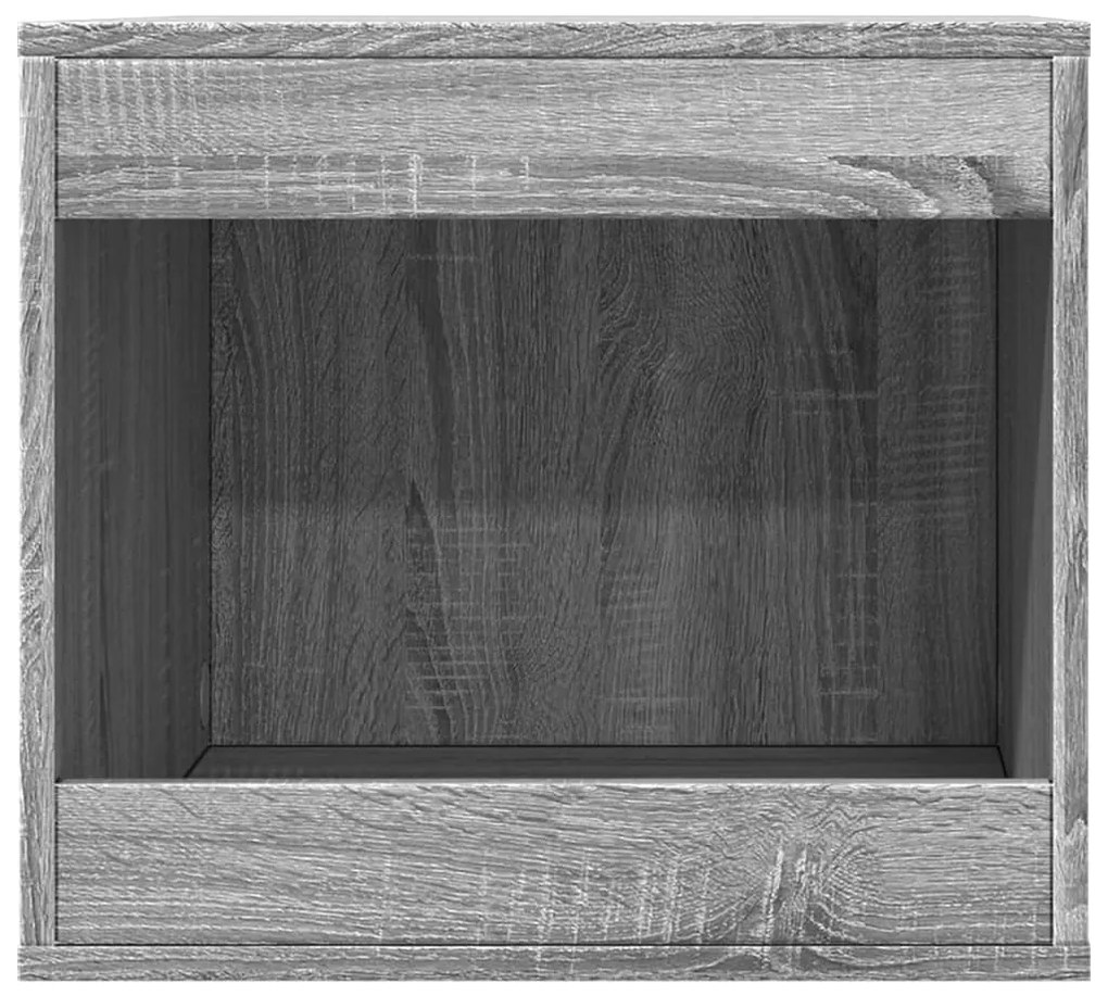 Recinto lettiera gatti grigio sonoma 47x59x42 cm in truciolato