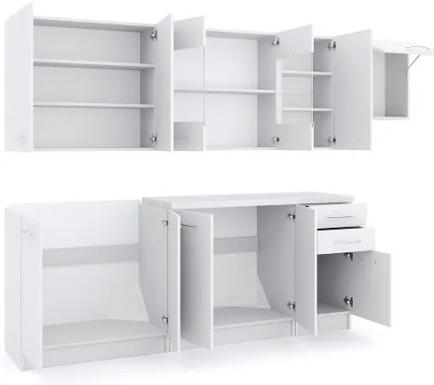 Cucina componibile MARISA 260 cm bianca