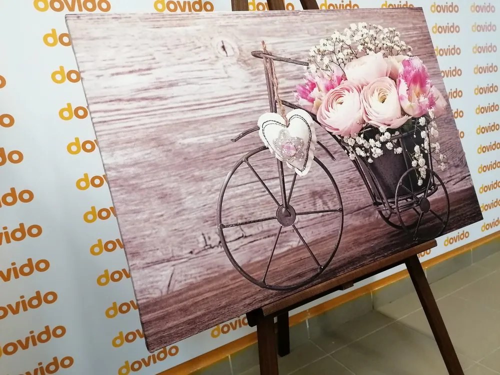 Quadro su tela – Fiori meravigliosi in vaso vintage