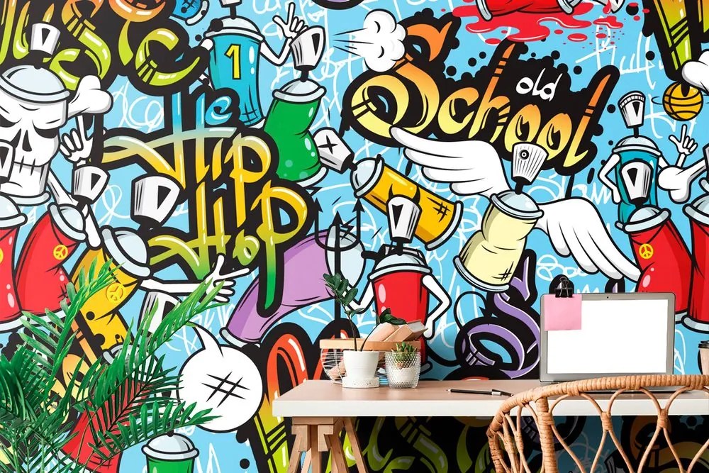 Carta da parati – Street art allegro