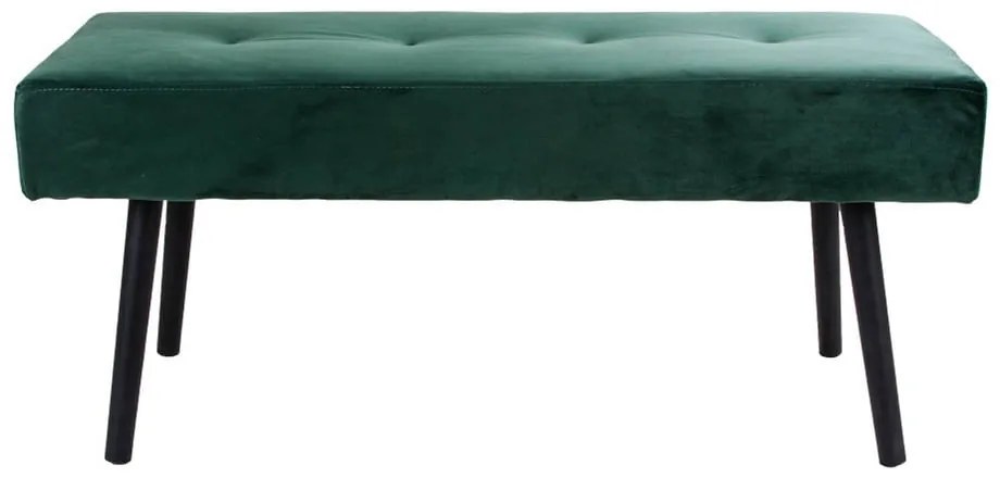 Panchina in velluto verde scuro Skiby - Bonami Essentials