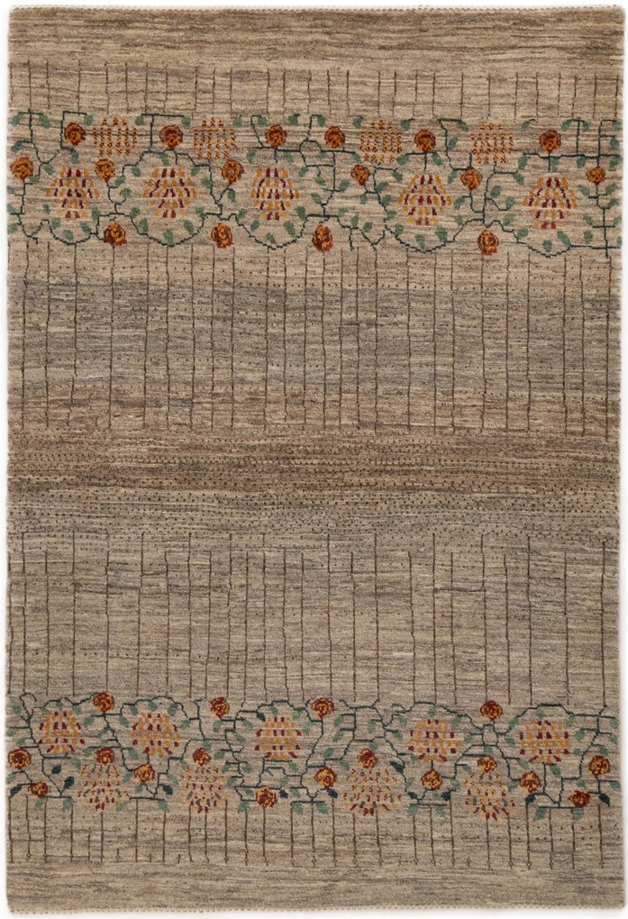 Loribaft Tappeto 120 x 170 Marrone (Iran) Annodato A Mano
