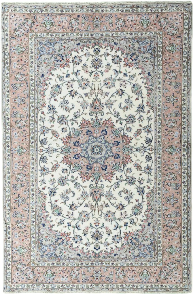 Kashan Tappeto persiano 300 x 200 Beige (Iran) Annodato A Mano