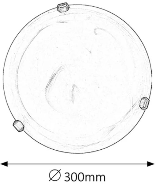 Rabalux 3203 - Plafoniera ALABASTRO 1xE27/60W/230V in vetro alabastrino