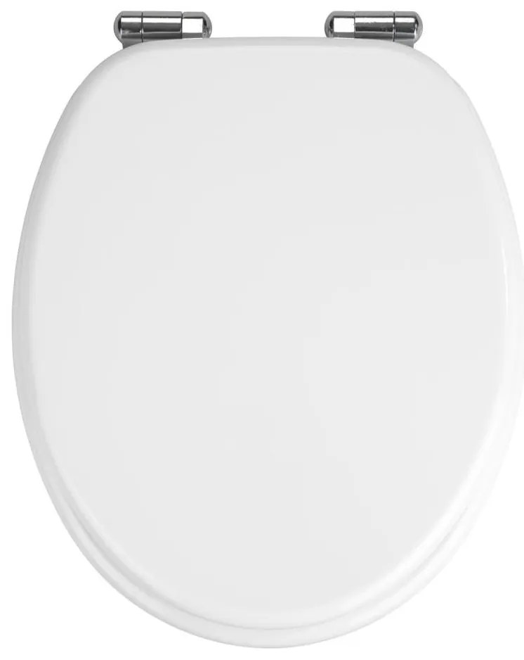 WENKO 22885100-WC Sedile WC URBIO 36x42,5 cm bianco/argento