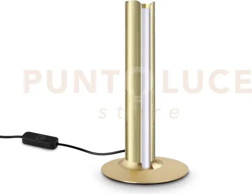 Dorica lampada da tavolo led 3000k 8w  1100 lm dimmerabile ottone l...