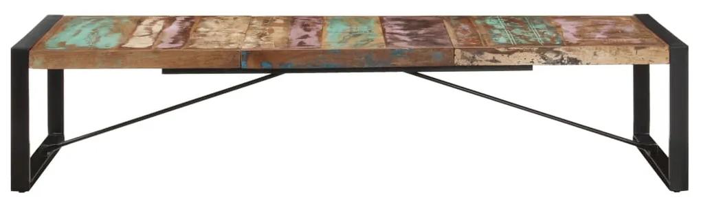 Tavolino da salotto 180x90x40 cm in legno massello di recupero