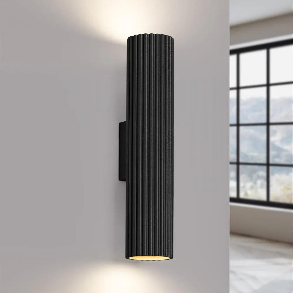 Brilagi - Applique LED CRESTO 2xGU10/10W/230V 30 cm nero