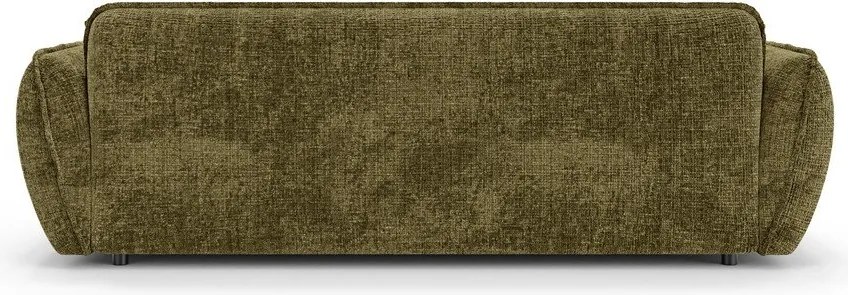 Divano verde con rivestimento in ciniglia 250 cm Nelia Big – Ropez