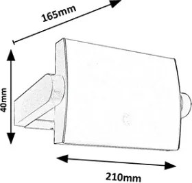 Brilagi-LED Applique per esterni con sensore ANKLE LED/18W/230V 4000K IP65