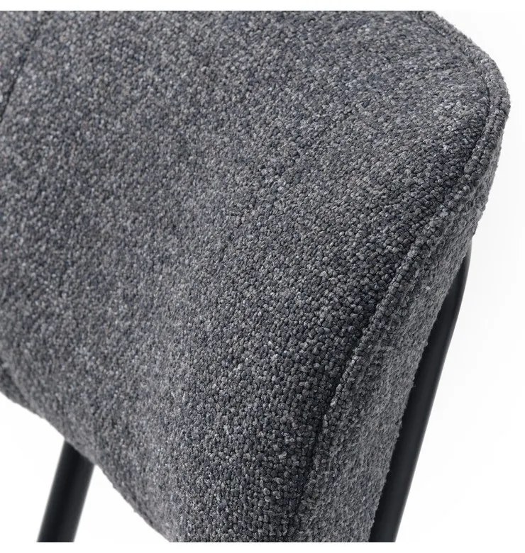 Sedia da pranzo grigio scuro Buffalo - Unique Furniture