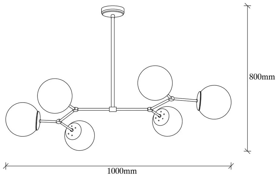 Lampadario bianco/color ottone con paralume in vetro Damar – Opviq lights