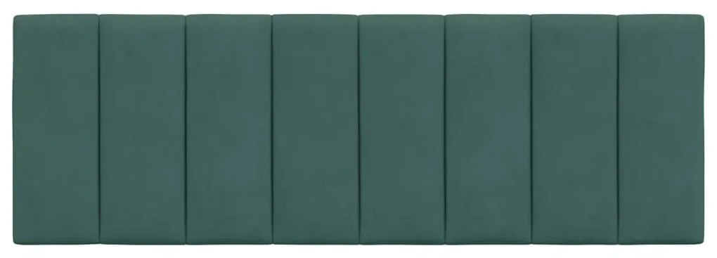 Cuscino testiera verde scuro 140 cm in velluto