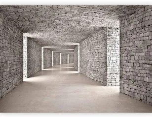 Carta da Parati 3D Tunnel Misterioso Lavabile 200x140
