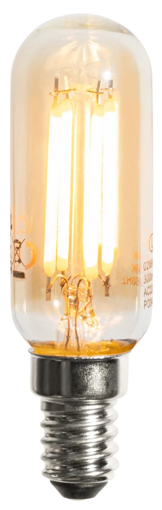 Set di 5 Lampadina LED dimmerabile E14 Oro T25 4W 250lm 2200K