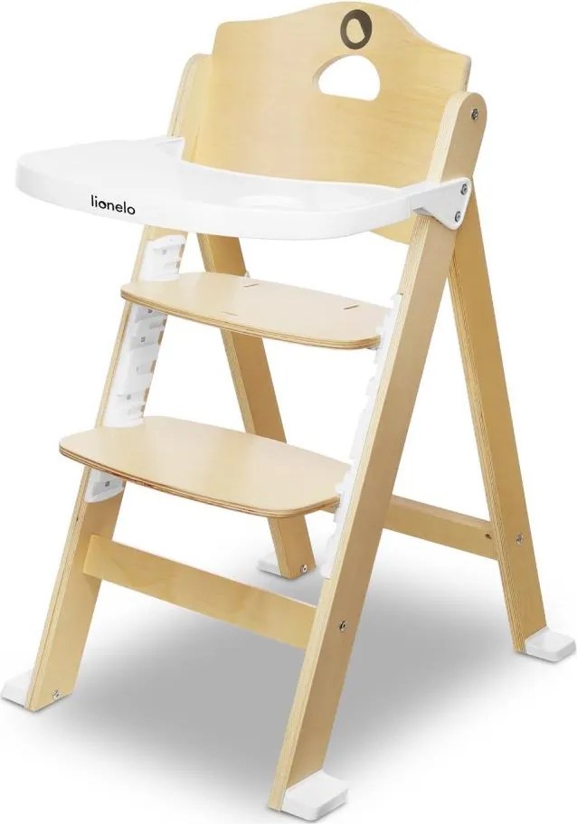 Lionelo - Seggiolina da pranzo 3 in 1 FLORIS Bianco Naturale