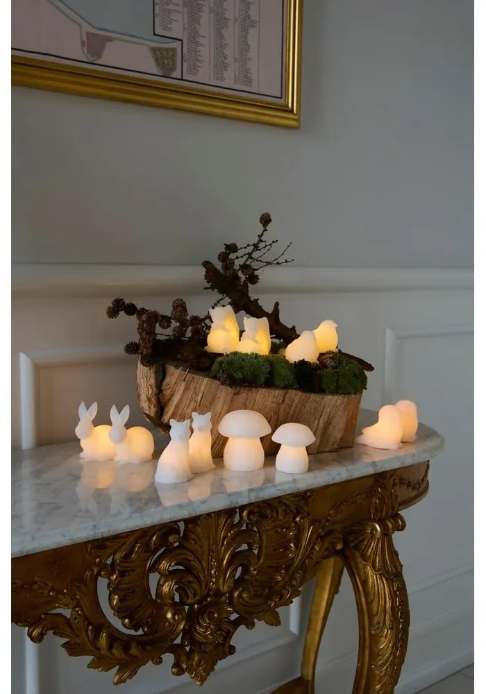 Decorazione natalizia luminosa bianca 2 pz ø 9 cm Elvina – Sirius