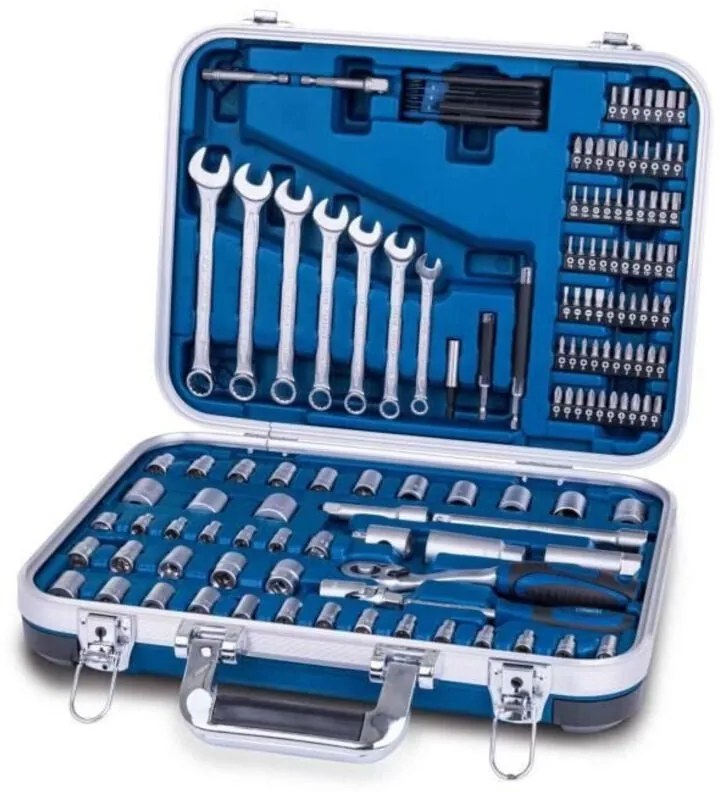 Scheppach - Valigetta per attrezzi da 135 pezzi - schappach - TB170 - Utensili in acciaio cromo vanadio - Valigetta con serratura