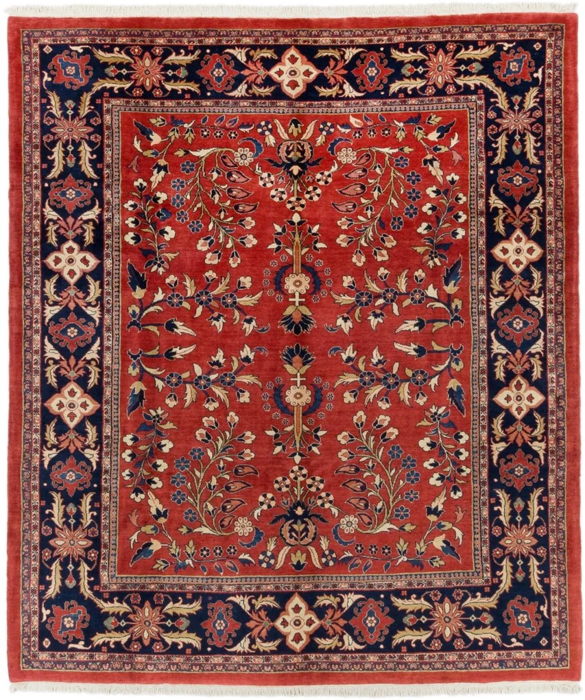 Sarouk Tappeto 320x270 (Iran) Annodato A Mano