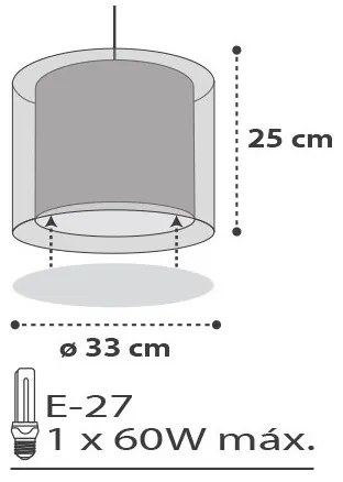 Dalber D-41412E - Lampadario per bambini CLOUDS 1xE27/60W/230V