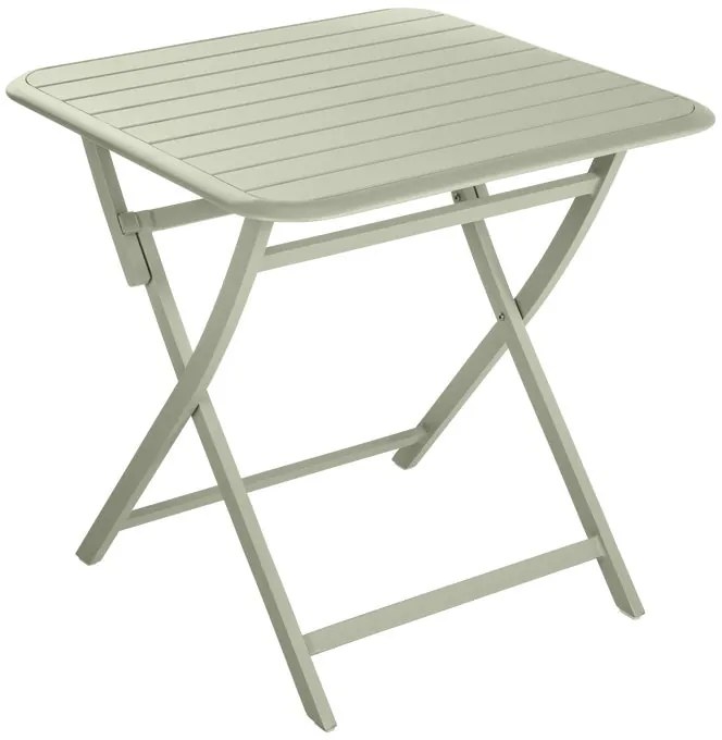 Tavolo da pranzo per giardino Idaho NATERIAL struttura e superficie in Alluminio  per 2 persone 75x75cm